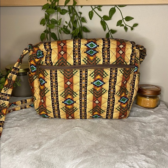 Multicolor Western Print Shoulder Purse-100% Durable Cotton - Picture 2 of 8